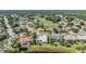 Aerial view of the homes in the community and the golf course at 1307 Forestedge Blvd, Oldsmar, FL 34677