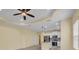 Bright open-concept kitchen boasts stainless steel appliances and a granite island at 13611 Circa Crossing Dr, Lithia, FL 33547