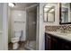Bathroom features a shower, vanity, and updated fixtures at 2971 Estancia Blvd # 328, Clearwater, FL 33761