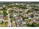 A desirable aerial view showing home near pond, trees, and neighborhood at 3042 57Th N Ave, St Petersburg, FL 33714