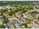A nice aerial shot of the home with a desirable location near a serene pond at 3042 57Th N Ave, St Petersburg, FL 33714