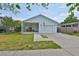 Charming one-story home with a cozy front porch, tidy landscaping, and attached garage at 3042 57Th N Ave, St Petersburg, FL 33714