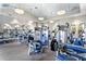 Spacious community gym with modern exercise equipment, mirrors, and ample natural light at 3204 Mapleridge Dr, Lutz, FL 33558