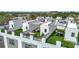 Stunning aerial of home boasts community rooftop decks, outdoor seating and lush landscaping at 4215 W North A St # 3, Tampa, FL 33609