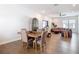 Open concept dining room with view of living room and kitchen, great for entertaining at 4215 W North A St # 3, Tampa, FL 33609