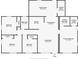 Detailed floor plan with room dimensions for the home at 5119 Gateway Dr, Tampa, FL 33615
