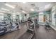 Fitness center with treadmills and workout equipment for exercise at 617 Glastonbury Ct, Spring Hill, FL 34609