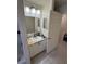 Functional bathroom featuring a vanity with granite countertop and a tub at 641 N Garden Ave, Clearwater, FL 33755