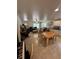 Open floor plan showcases the living room and kitchen combination with tile floors at 641 N Garden Ave, Clearwater, FL 33755
