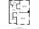 Second floor plan featuring a two bedrooms and a bath at 771 Murphy N Ave, St Petersburg, FL 33703