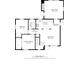 Floor plan of the first story featuring a living room, Primary bedroom, bedroom, bathroom, and kitchen at 771 Murphy N Ave, St Petersburg, FL 33703