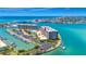 Waterfront complex with boat slips, pool, and gorgeous views of the harbor and the Gulf at 1 Key Capri # 608E, Treasure Island, FL 33706