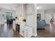 Cozy kitchen nook with a built-in bench and storage, seamlessly connecting the kitchen to the living space at 10213 Lockwood Pines Ln, Tampa, FL 33635