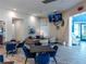 Inviting lounge area with comfortable seating, TV, tables and stylish decor at 10446 Tupper Cay Dr, San Antonio, FL 33576