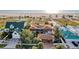 Aerial view of lovely houses that are beachfront properties, with a beach nearby at 1058 Eldorado Ave, Clearwater Beach, FL 33767