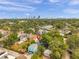 Aerial view of the property showcasing the neighborhood and city skyline at 1069 21St N Ave, St Petersburg, FL 33704