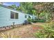 Landscaped backyard offers a private outdoor oasis and mature trees at 1069 21St N Ave, St Petersburg, FL 33704