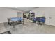 Large basement featuring a ping pong table and ample room for activities at 107 Sunset Dr, Nokomis, FL 34275
