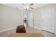 Cozy bedroom with neutral walls and ceiling fan at 1120 45Th N St, St Petersburg, FL 33713