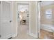 Hallway view of bedroom and bathroom at 1120 45Th N St, St Petersburg, FL 33713