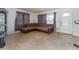 Inviting living room features a comfortable, modern sofa and natural light from the window at 11397 122Nd Ave, Largo, FL 33778