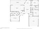 Detailed floor plan showcasing the layout of the home, including the primary bedroom and screened patio at 1311 Sea Gull S Dr, St Petersburg, FL 33707
