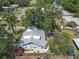 Aerial view showcasing the well-maintained home, yard, and surrounding neighborhood at 2014 E Broad St, Tampa, FL 33610