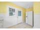 View of kitchen featuring white refrigerator and a door to the exterior at 3100 11Th N Ave, St Petersburg, FL 33713