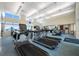 Well-equipped fitness center with treadmills, elliptical machines, and free weights, offering a variety of exercise options at 331 Cleveland St # 1202, Clearwater, FL 33755
