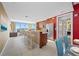 Contemporary kitchen with a breakfast bar and stainless steel appliances at 331 Cleveland St # 1202, Clearwater, FL 33755