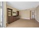 Spacious living room with wood floors and built-in storage, perfect for entertaining at 331 Cleveland St # 1202, Clearwater, FL 33755