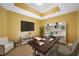 Well-lit office space with built-in shelving and a large work desk at 331 Cleveland St # 1202, Clearwater, FL 33755