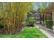 Lush landscaping surrounds this pool with features of mature bamboo for added privacy at 3320 Pattie Pl, Palm Harbor, FL 34685