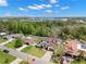 Aerial shot highlighting a property with manicured lawn, driveway, and surrounding neighborhood at 4166 38Th S St, St Petersburg, FL 33711