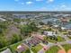 Aerial shot showing property's prime location and a serene view showcasing the canal and nearby city amenities at 4166 38Th S St, St Petersburg, FL 33711