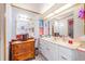 Stylish bathroom with dual sinks and great vanity space at 5524 Betmar Dr, Zephyrhills, FL 33542