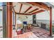 Comfortable covered patio perfect for outdoor dining at 5524 Betmar Dr, Zephyrhills, FL 33542