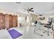 Bright office area with unique room divider and stylish decor at 633 Soundview Dr, Palm Harbor, FL 34683
