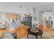 Bright living room with hardwood floors, a fireplace, and an open layout at 125 29Th N St, St Petersburg, FL 33713