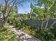 View of yard with lush landscaping and walkway, showcasing a serene outdoor setting at 125 29Th N St, St Petersburg, FL 33713