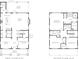 Detailed floor plan showcasing the layout of the first and second floors of the home at 1521 21St N Ave, St Petersburg, FL 33704