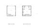 Detailed floor plan showcasing the layout of the first and second floors of the garage and living areas at 1521 21St N Ave, St Petersburg, FL 33704