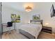 Bright bedroom with large windows, neutral color palette, and a dedicated desk area at 1800 Mound S Pl, St Petersburg, FL 33712
