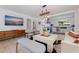 Open living space with stylish decor connects to a modern kitchen at 1800 Mound S Pl, St Petersburg, FL 33712
