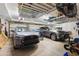 Spacious two car garage equipped with overhead storage and epoxy floor at 1939 Hawaii Ne Ave, St Petersburg, FL 33703