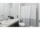 Clean and modern bathroom with a shower and vanity at 26377 Bertram Rd, Brooksville, FL 34602