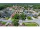 Expansive aerial view of a residential area showcasing single-Gathering homes and well-maintained landscaping at 27231 Liriope Ct, Wesley Chapel, FL 33544
