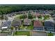 Expansive aerial view of the property, showcasing its location within a residential community at 27231 Liriope Ct, Wesley Chapel, FL 33544