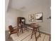 Home office with modern decor, providing a comfortable workspace for remote work or study at 3073 Overlook Pl, Clearwater, FL 33760