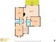 Second-floor floor plan showcasing layout of bedrooms and bathrooms with precise dimensions and measurements at 3142 Stonegate Falls Dr, Land O Lakes, FL 34638